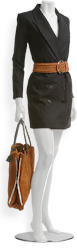 Rodebjer double-breasted blazer with Phillip Lim belt and bag